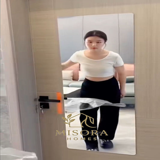 Premium Imported Rectangular Wall Mirror (16x32) (Self Adhesive)