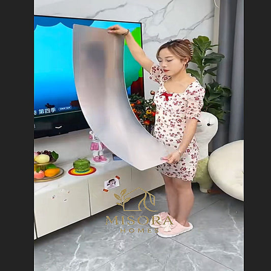 Premium Imported Rectangular Wall Mirror (16x64 inch) (Self Adhesive)